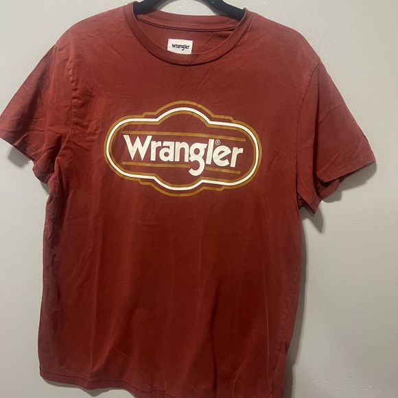 Wrangler Men's Rust Red Short Sleeve Tee - Picture 1 of 3